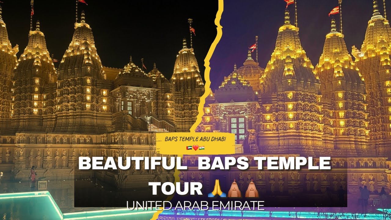 Abu Dhabi BAPS Temple Diwali Vibes ✨ | Beautiful Mandir & Indian Dance