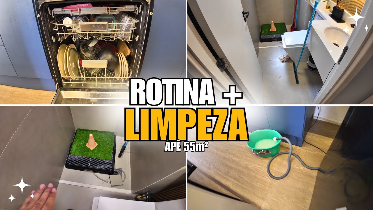 A REALIDADE DE MANTER O APÊ DE 55M² EM ORDEM | ROTINA DE LIMPEZA ✨🫧