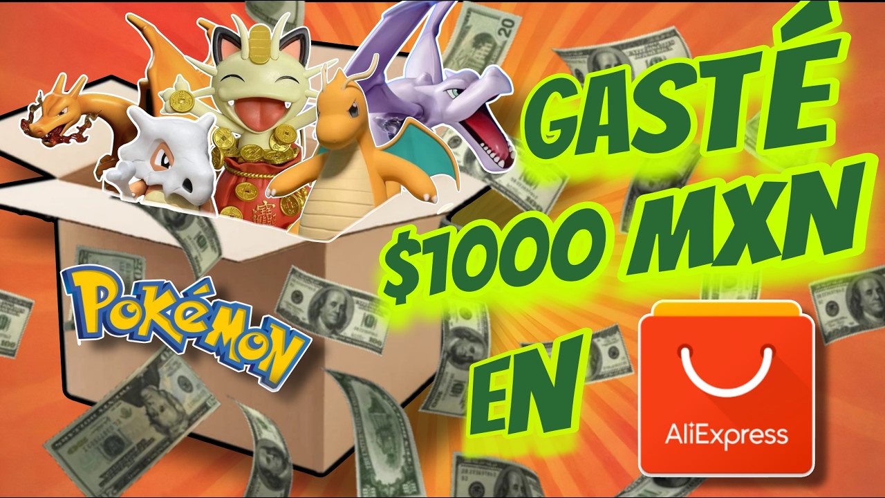 Gasté $1000 MXN en FIGURAS POKÉMON de Aliexpress! 💸✨#pokemon #pokémon #pokemontcg #pokemonchannel 