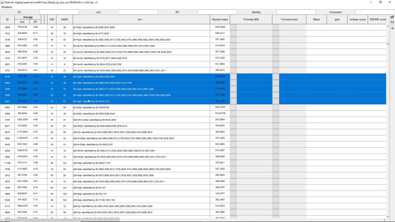 Ion Identity Networking - Minimum workflow vs. the full