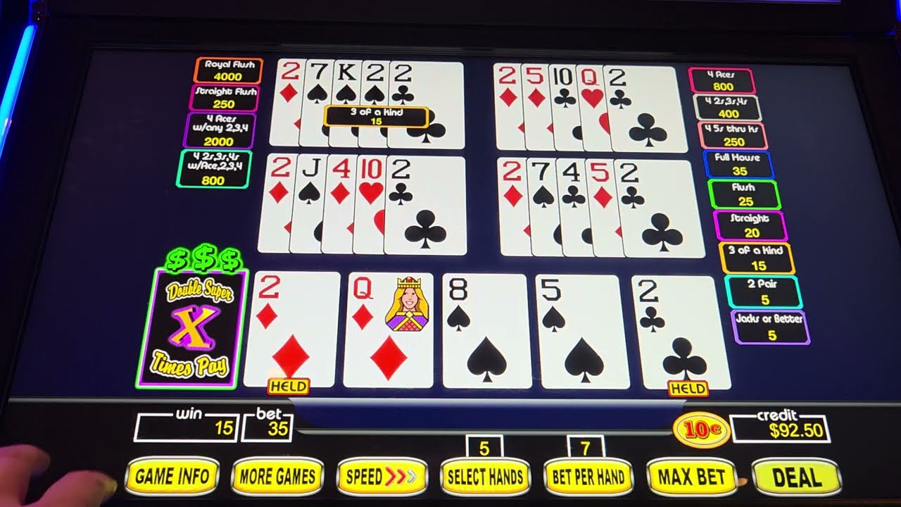 Brand New Video Poker Machine! Let's Break It In With Some Double Double Bonus!