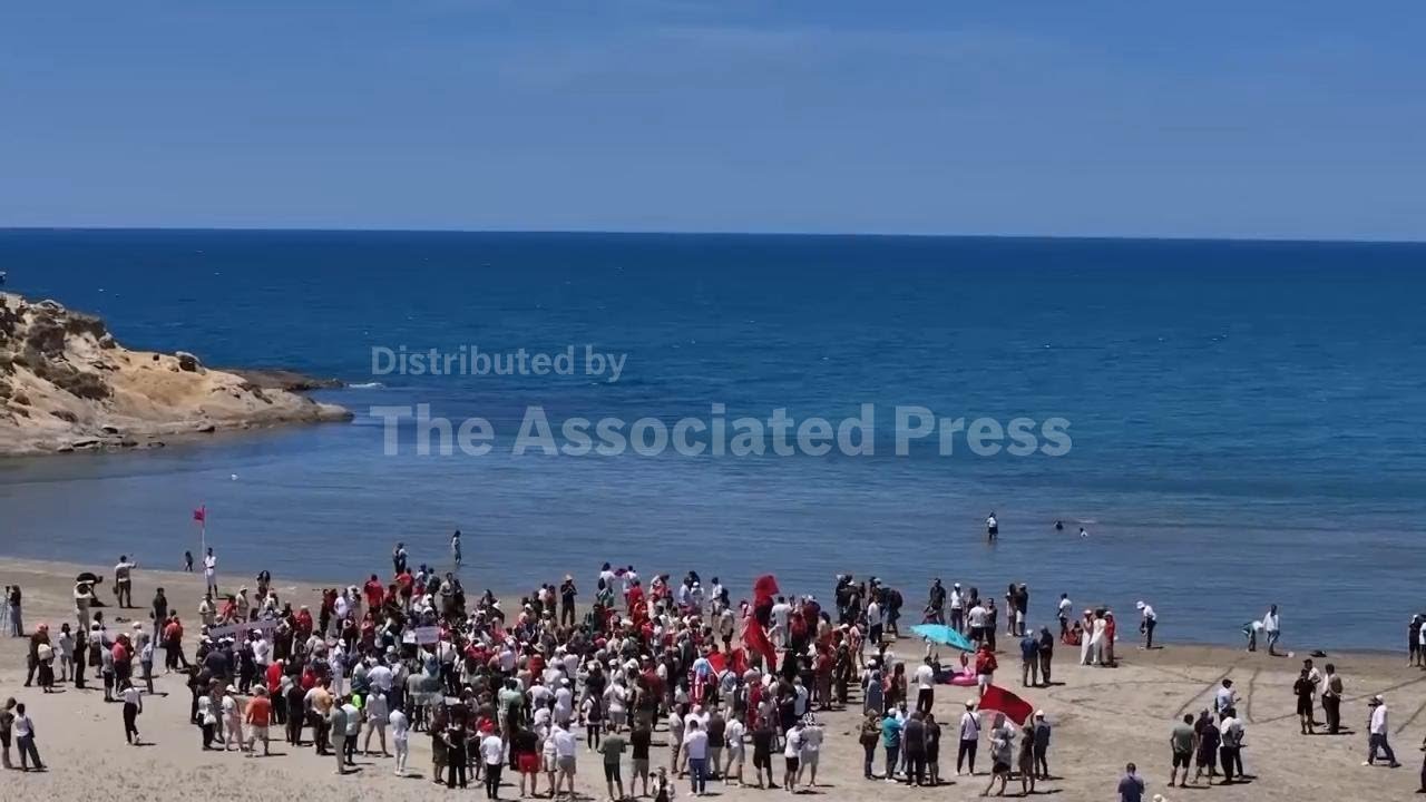 Protest on Albania&rsquo;s southern coast over development project linked to Jared Kushner