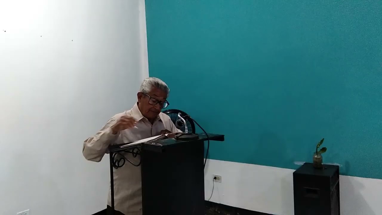 El hermano Fabio Gómez recordando  que en JESUCRISTO está el verdadero cambio 