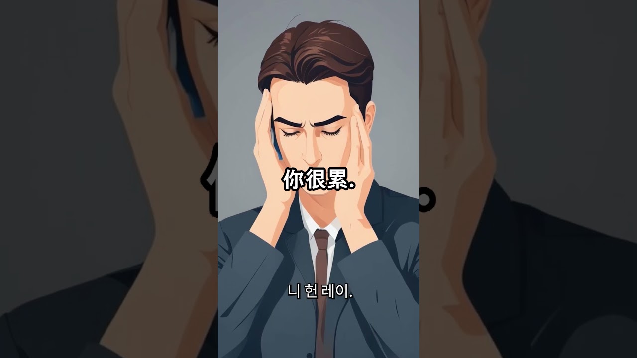영어-일어-중어 기초. A013 You are tired. 