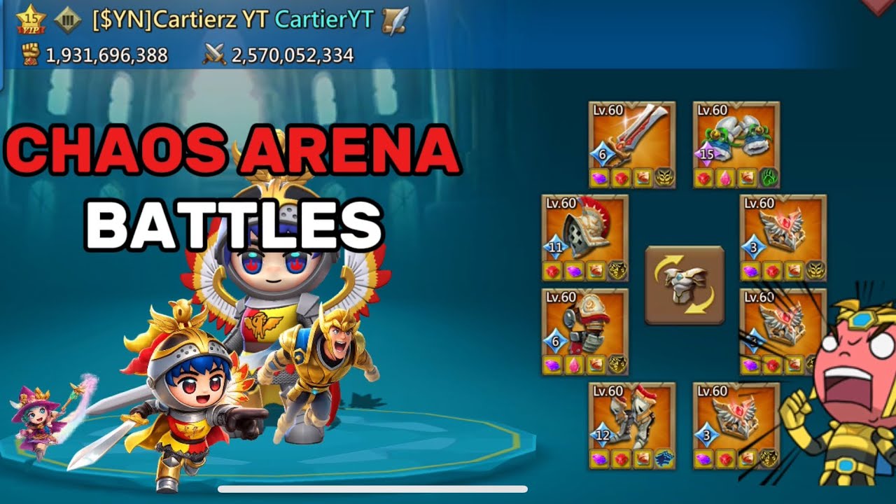 Lords Mobile - CHAOS ARENA INSANE HITS