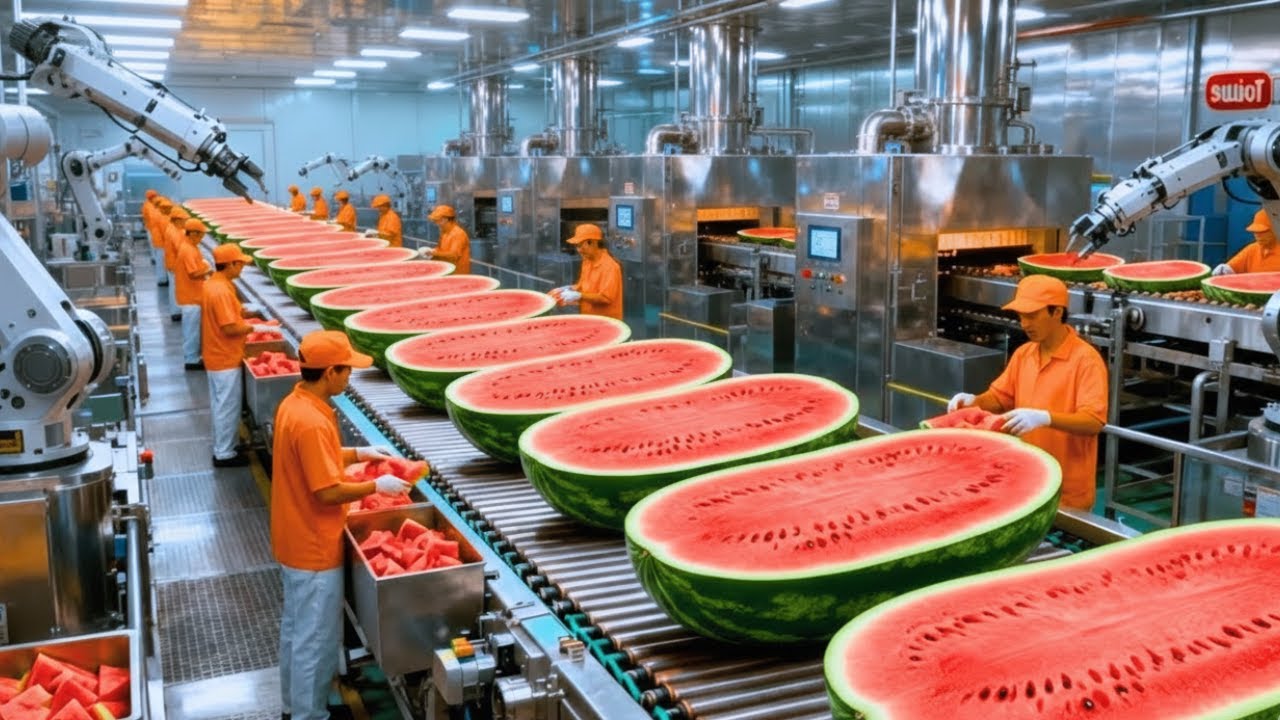 Inside the World's Most Advanced Watermelon Factory: From Farm to Juice, Gummies & Sorbet!
