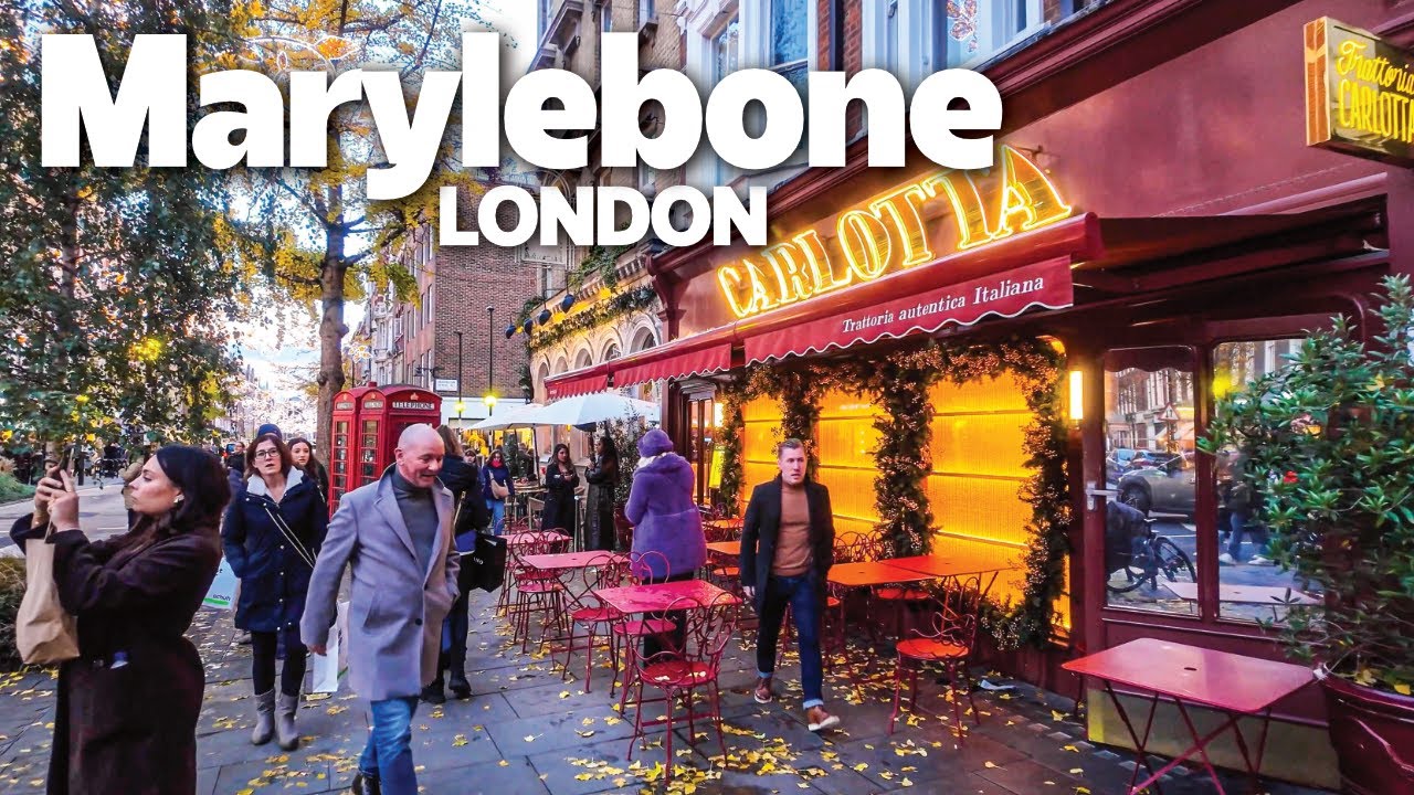 A Cozy November Walk Through Marylebone, London Walking Tour |4K|