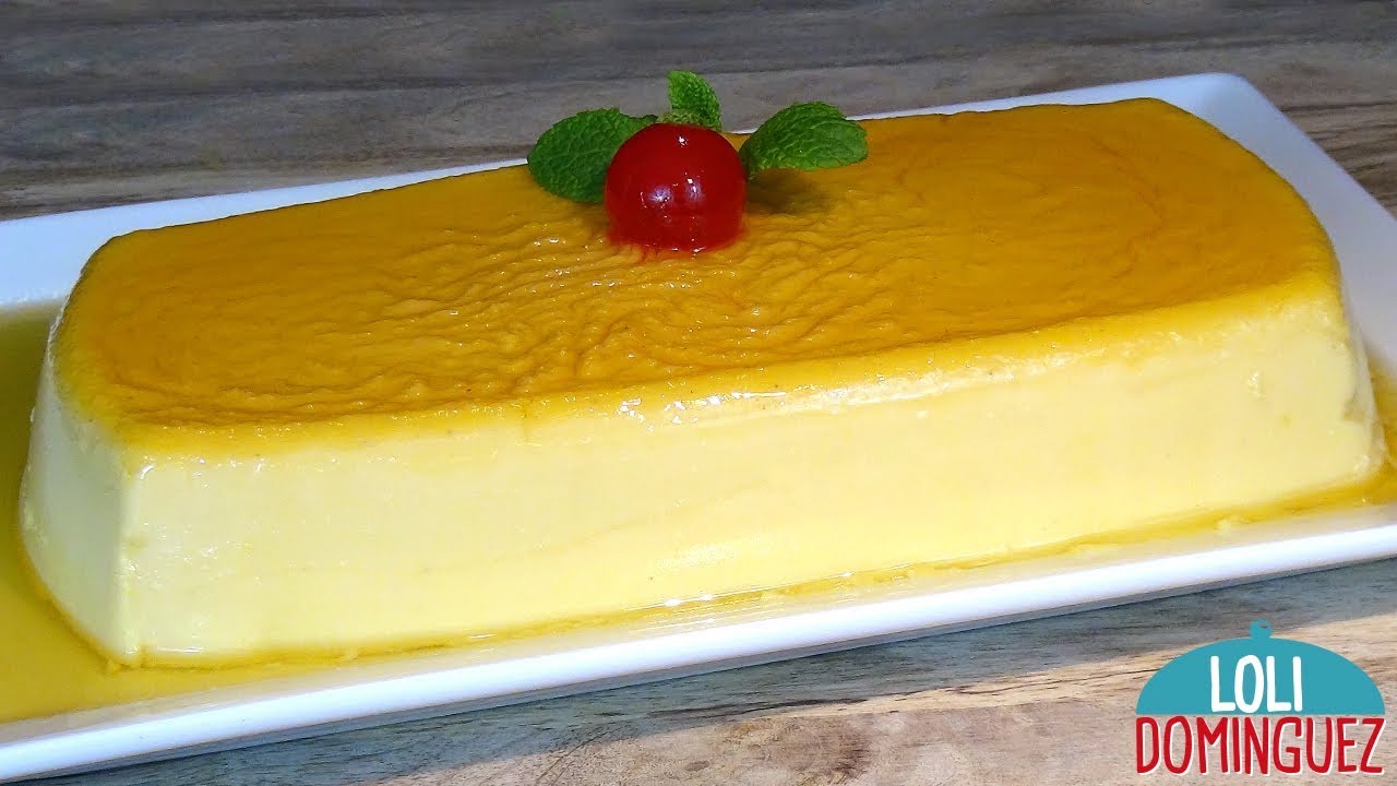 FLAN DE VAINILLA SIN HUEVO Y SIN HORNO, FÁCIL Y RÁPIDO. Loli Domínguez - Recetas. paso a paso