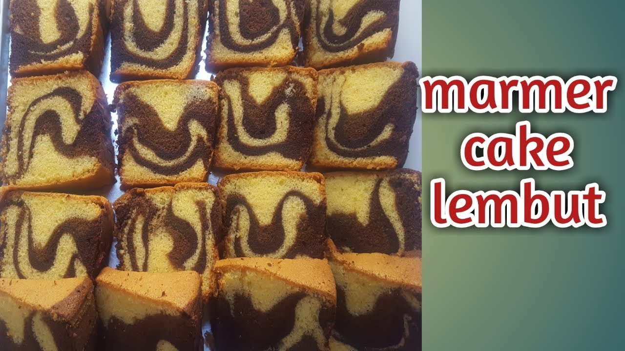 MARMER CAKE LEMBUT || RESEP ANDALAN #bolujadul #bolumarmer #marmercake