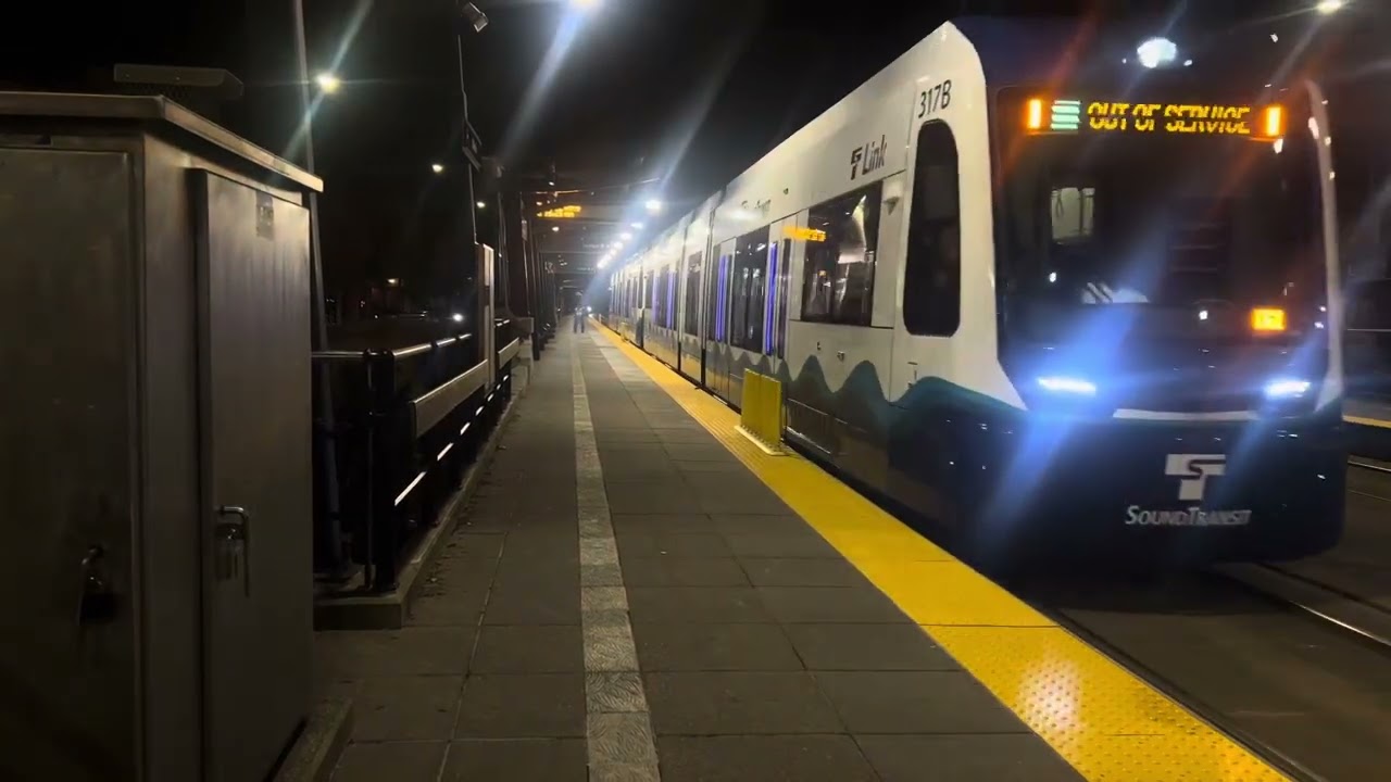 Sound Transit Link Light Rail Siemens S700 Test Train Action 10/7/23