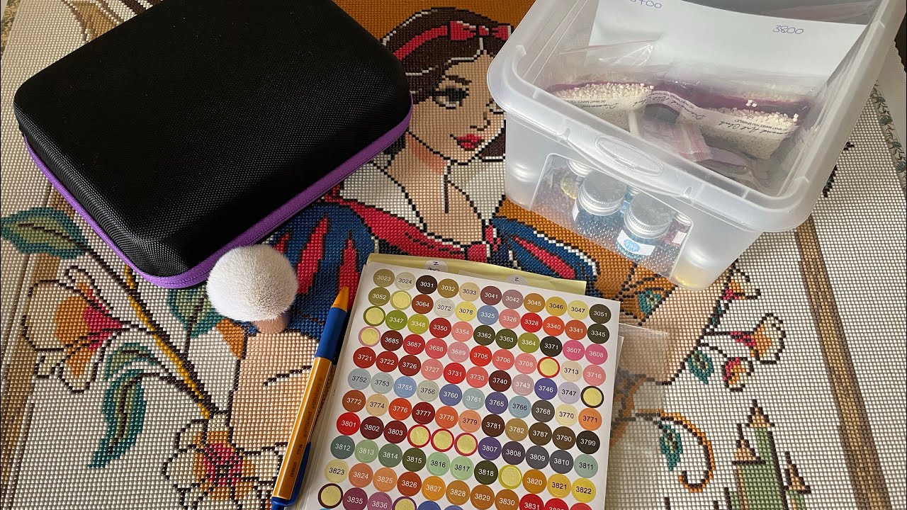 Diamond Painting Kitting down 💎 Mica Powder Versuch 🤔