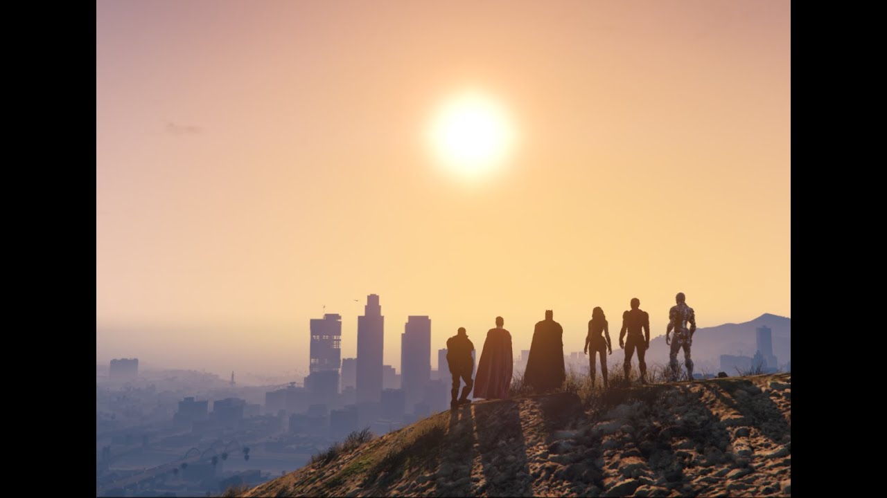 Darkseid Invasion vs The Justice League (GTA V Universe)