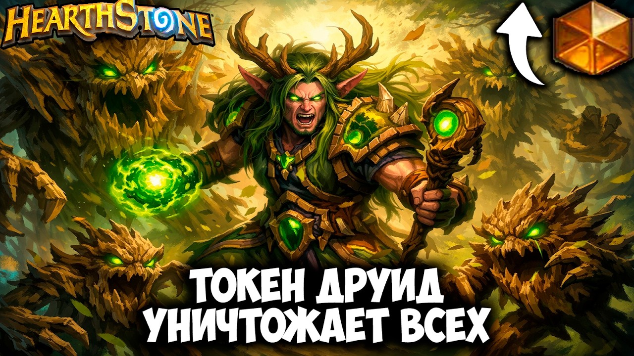 ЭТА КОЛОДА УНИЧТОЖАЕТ ВСЁ 😱 Агро Токен Друид в Hearthstone