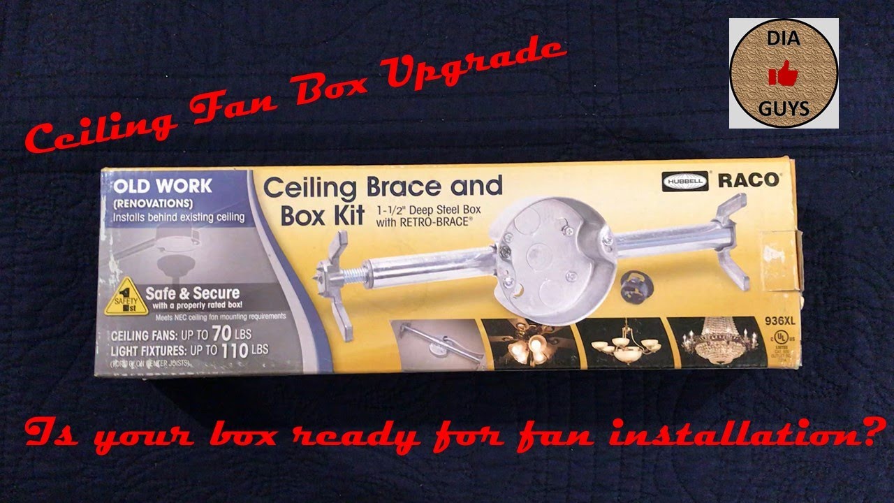 Does your box hold up? - Ceiling Fan Box Installation