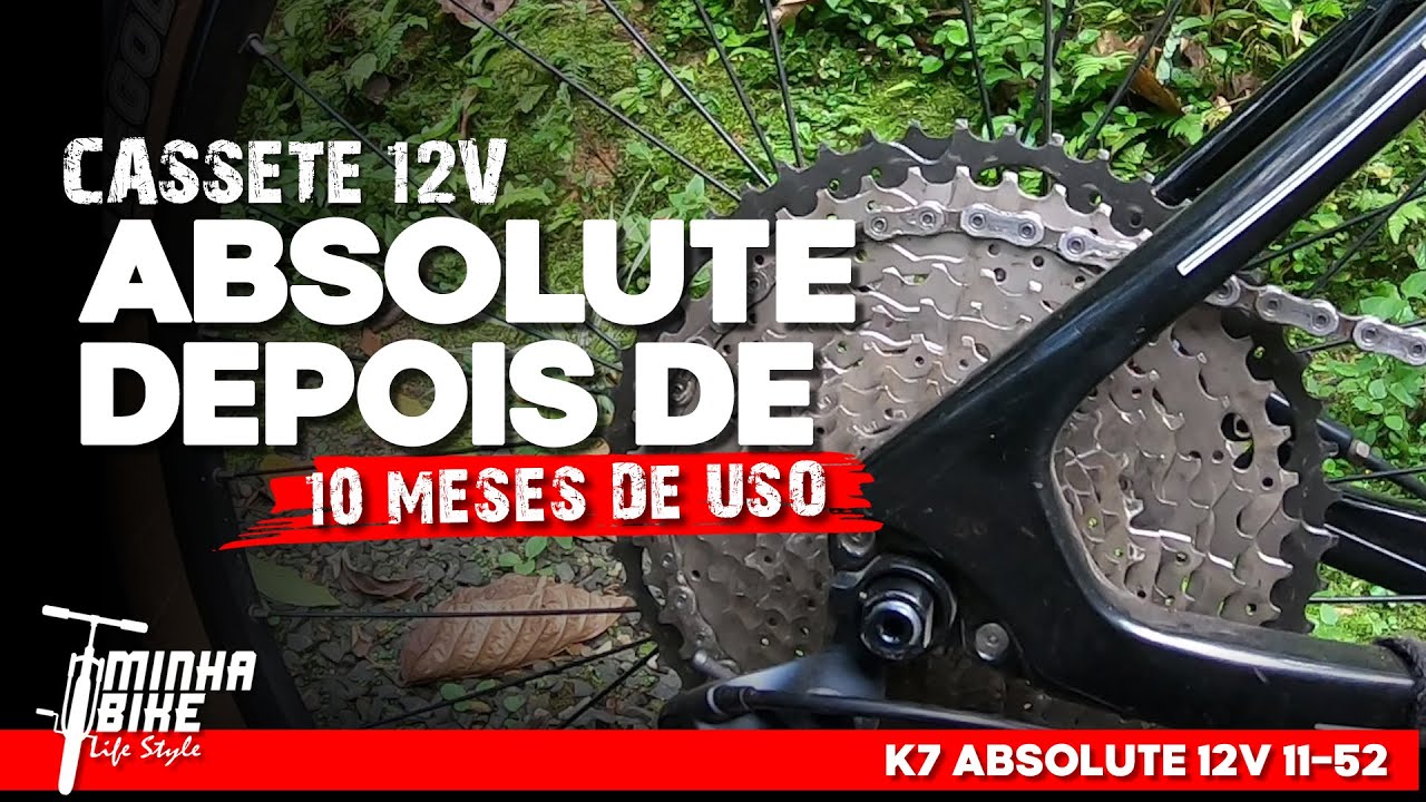 CASSETE ABSOLUTE PRIME 12V COM 10 MESES DE USO - Minha Bike Life Style