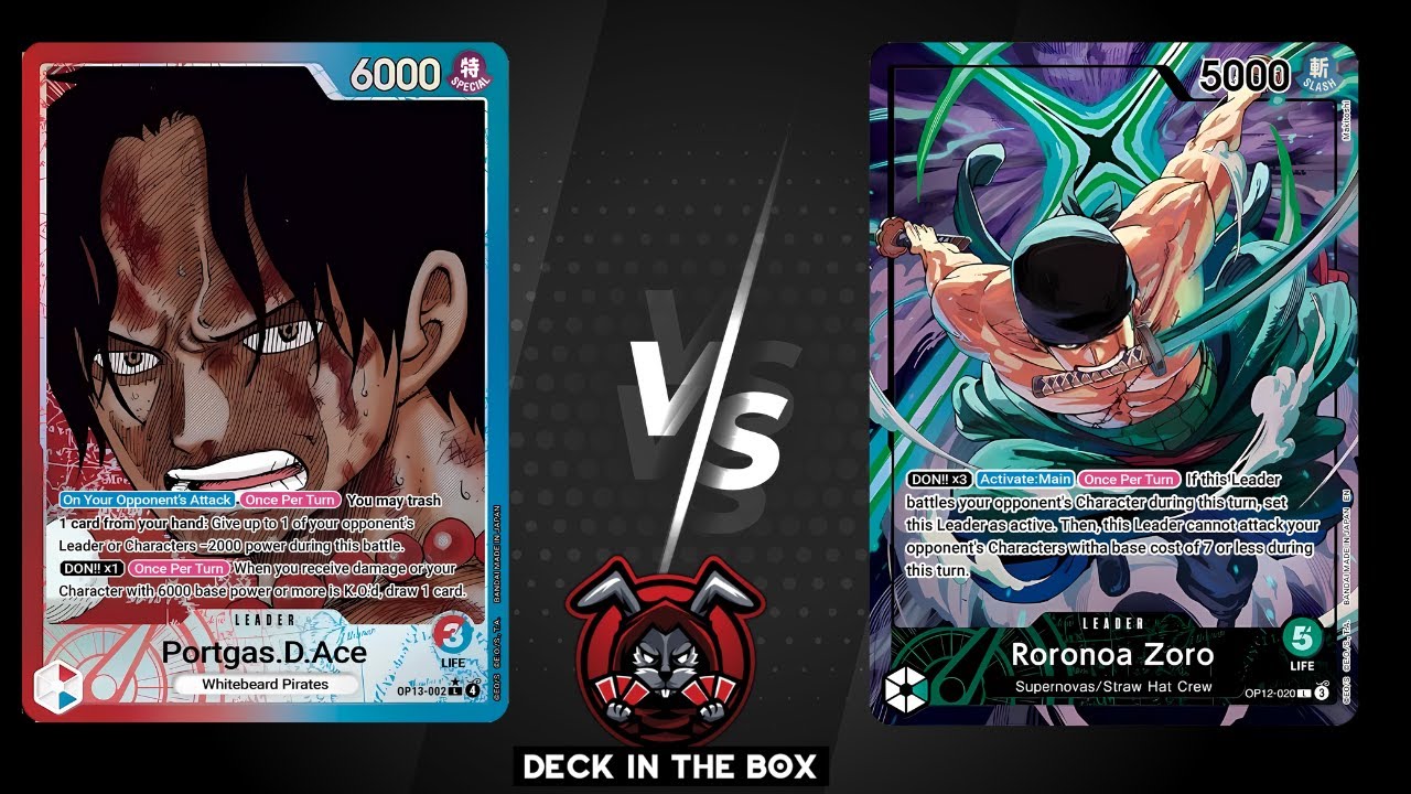 OP13 One Piece Local Tournament Green Zoro vs R/B Ace !!!