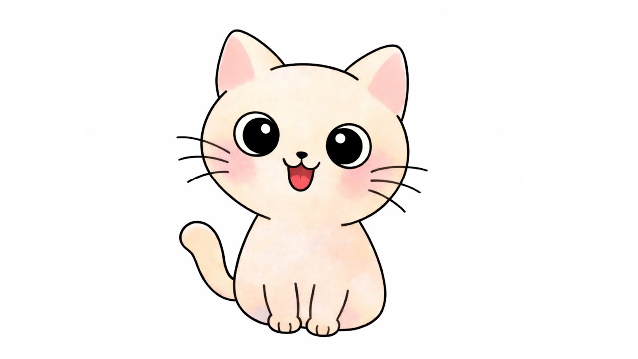 Drawing a Happy Kitten | How to Draw for Beginners