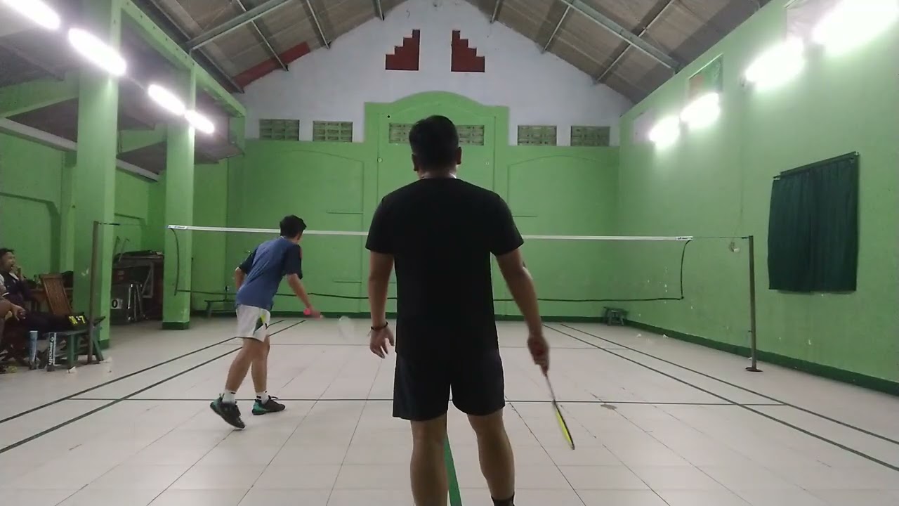 PB. Namplek Seneng | Grade A (Septian/Ahmad Vs Joshua/Cipta) Partai Ngeri - Latihan Badminton Rutin