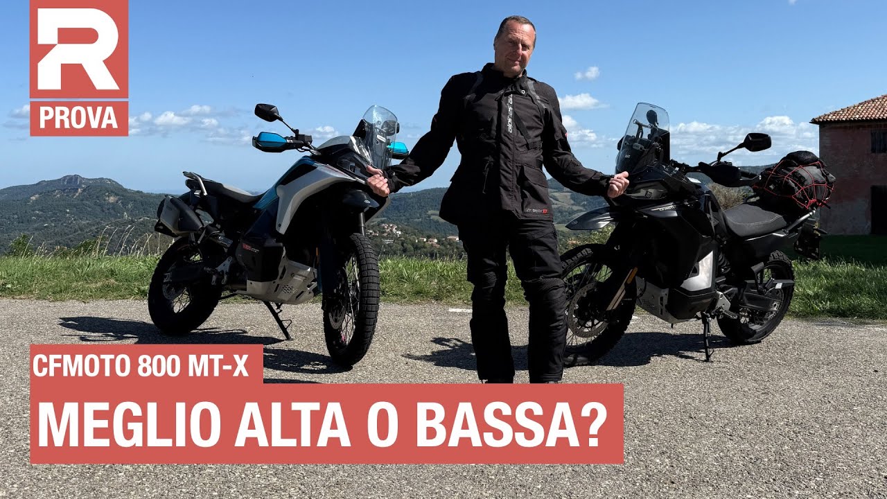 CFMOTO 800 MT-X - prova in viaggio della nuova Adventure cinese ma è meglio alta o bassa?