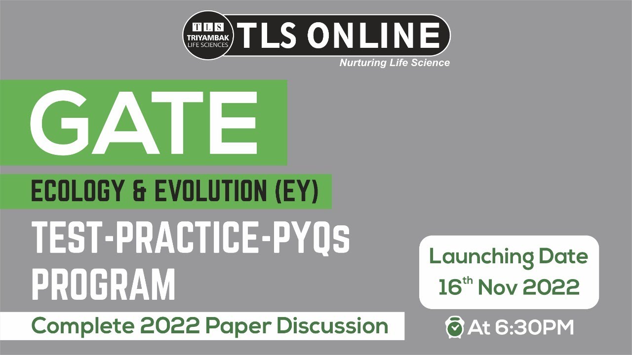 Test Practice PYQ Program | GATE  Ecology Evolution (EY) |