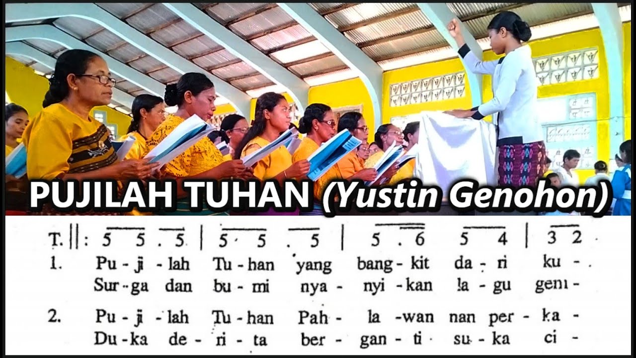 Paskah 2025 : PUJILAH TUHAN arr Yustin Genohon || Lagu Paskah Katolik || Lagu Rohani Katolik