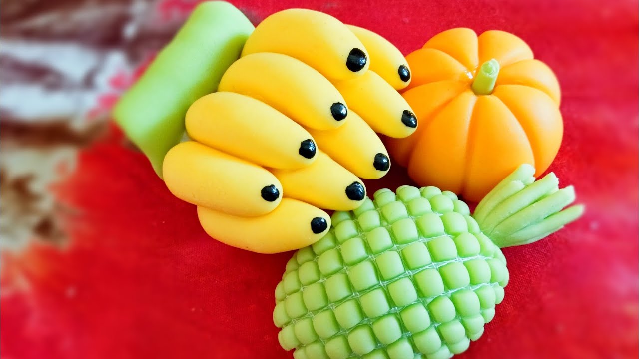Diy-miniature fruits making /clay fruits miniature /Clay fruit
