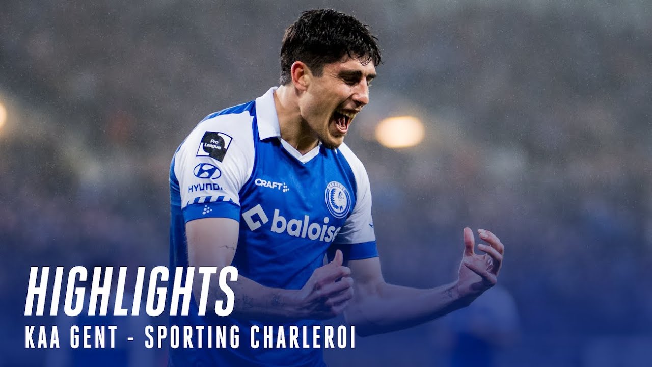 🎬 KAA Gent - Sporting Charleroi: 5-0 (MD30 JPL)