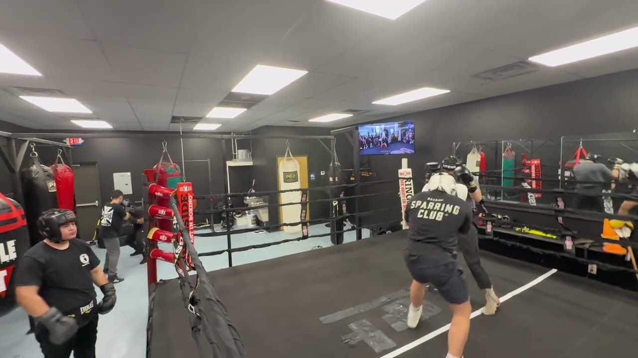 Sparring work with different people
