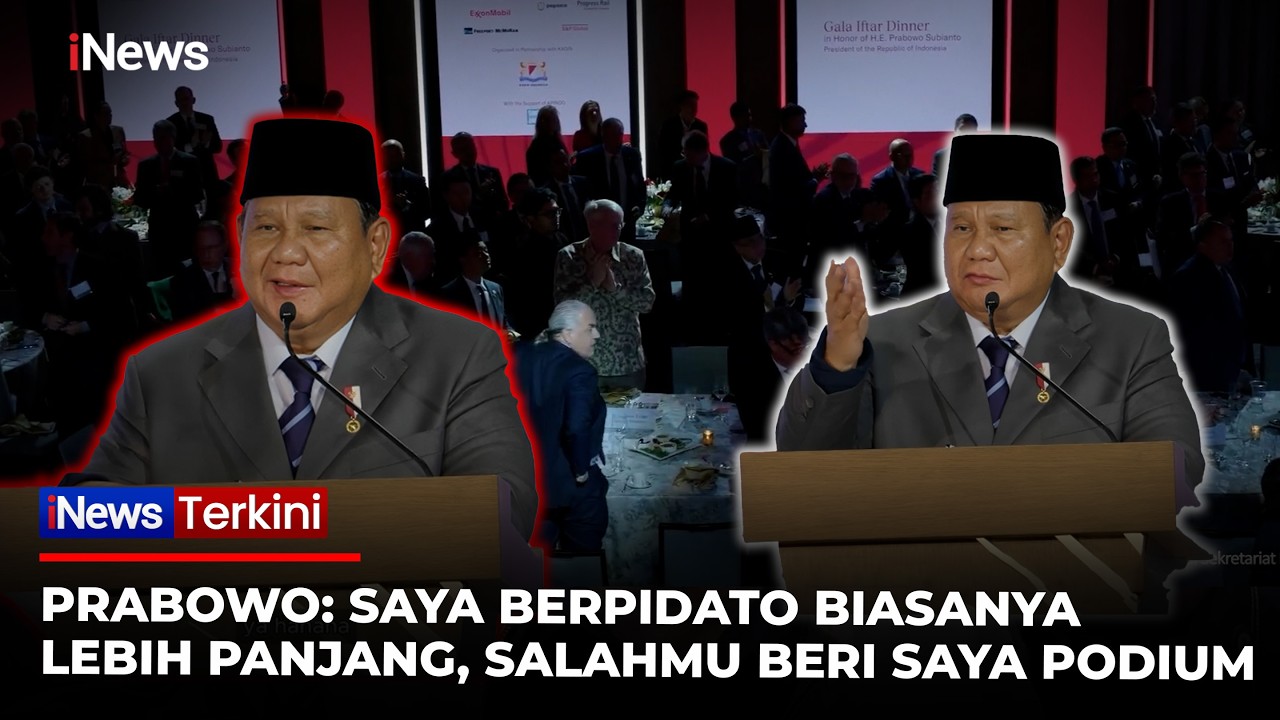 Canda Presiden Prabowo di Depan Pengusaha AS Bikin Satu Ruangan Ngakak | iNews Terkini