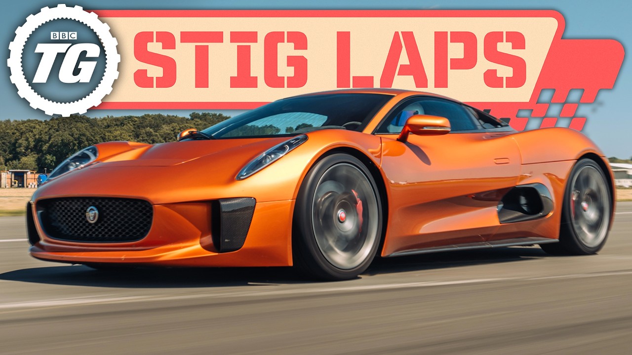 £3m Bond Villain Jag C-X75 vs TG Test Track! | Stig Laps