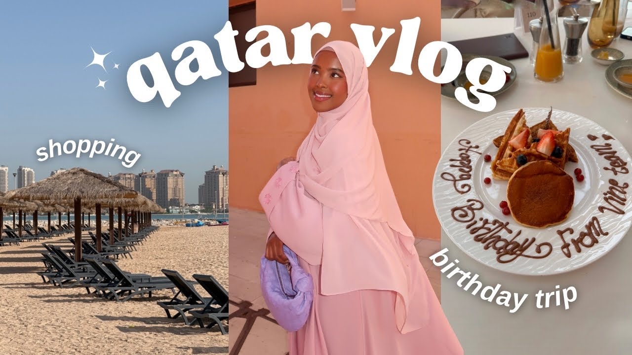 DOHA TRAVEL VLOG ♡ my birthday, exploring Qatar + shopping! (ep 02)