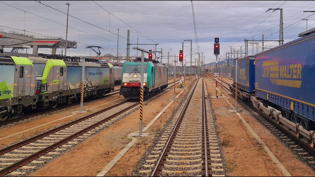 Führerstandsmitfahrt BR 193 Rheintalbahn Basel Bad - Freiburg im Breisgau (Altbau über Rheinweiler)