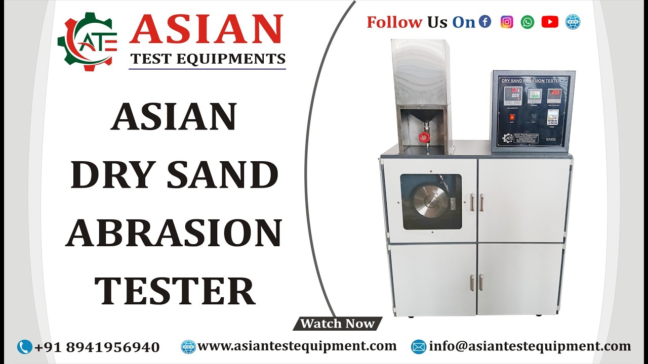 Asian Dry Sand Abrasion Tester | ASTM G65 Dry Sand Abrasion Tester | Asian Dry Sand Abrasion Tester|