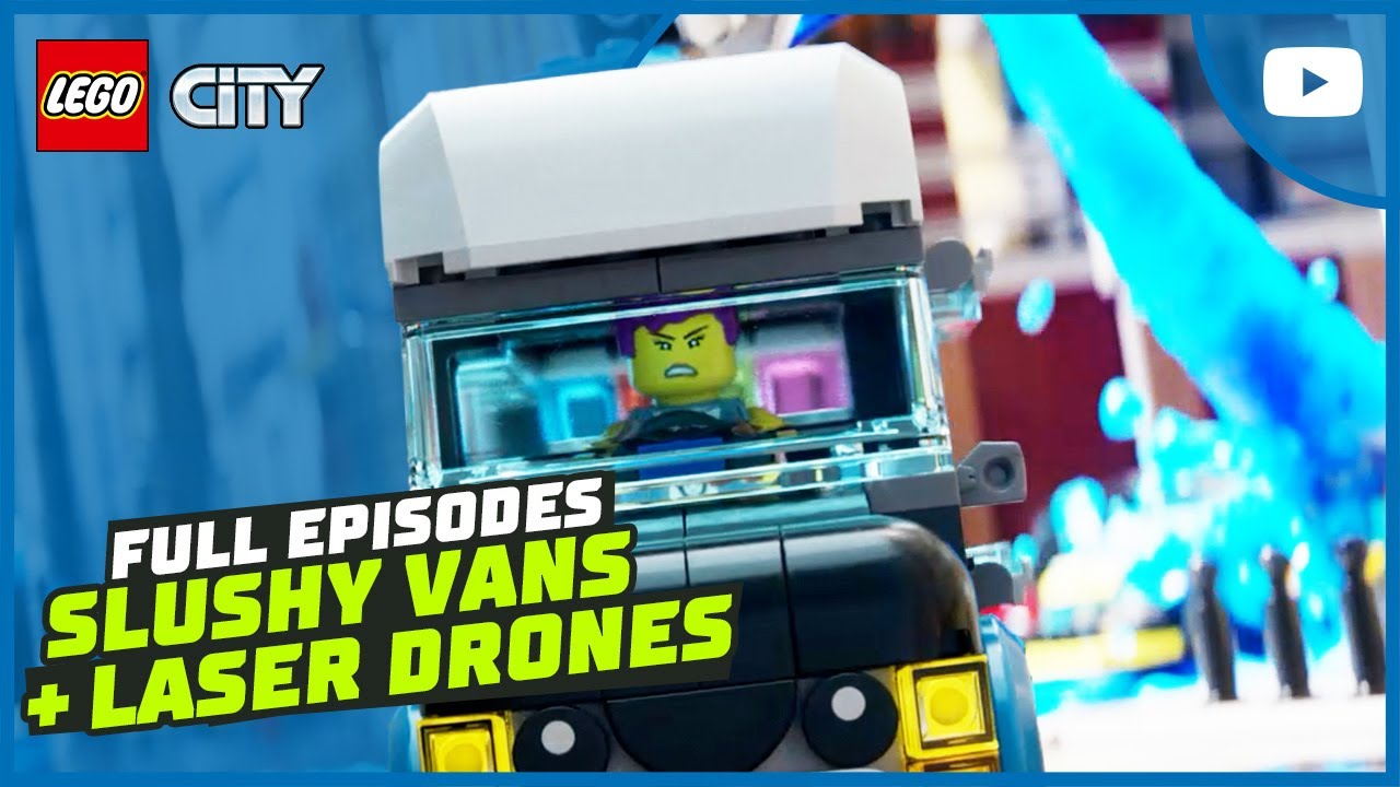 Slushy Vans and Laser Drones! 💥 | Full Episodes | LEGO City: No Limits
