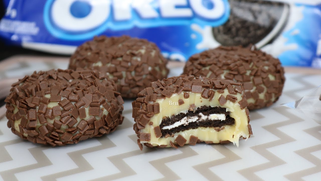 BOMBOM DE BRIGADEIRO RECHEADO COM OREO - FAÇA E VENDA BOMBOM DE BRIGADEIRO | Bru na Cozinha |