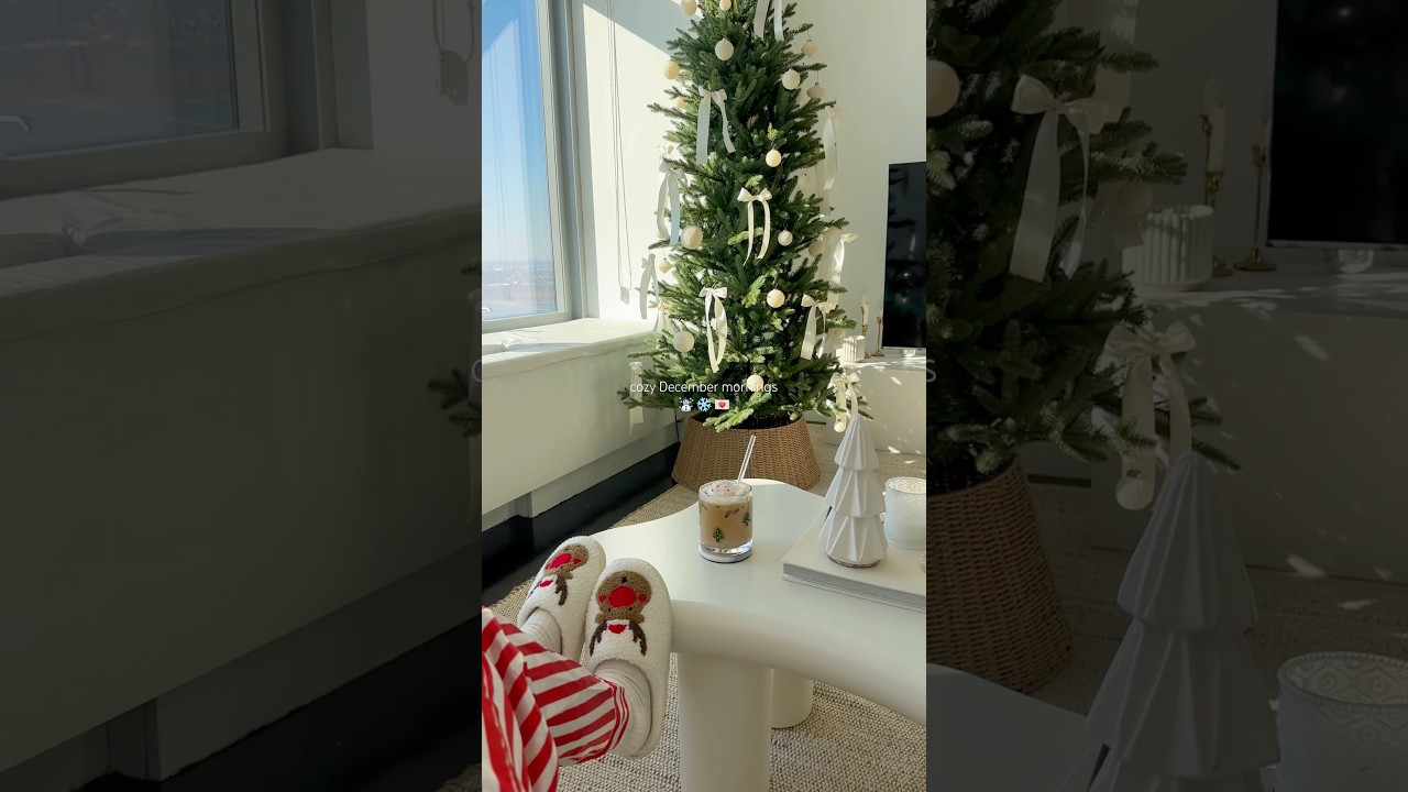 AESTHETIC CHRISTMAS ROUTINE 💌❄️🤍 #morningroutine #skincare #cleangirlaesthetic