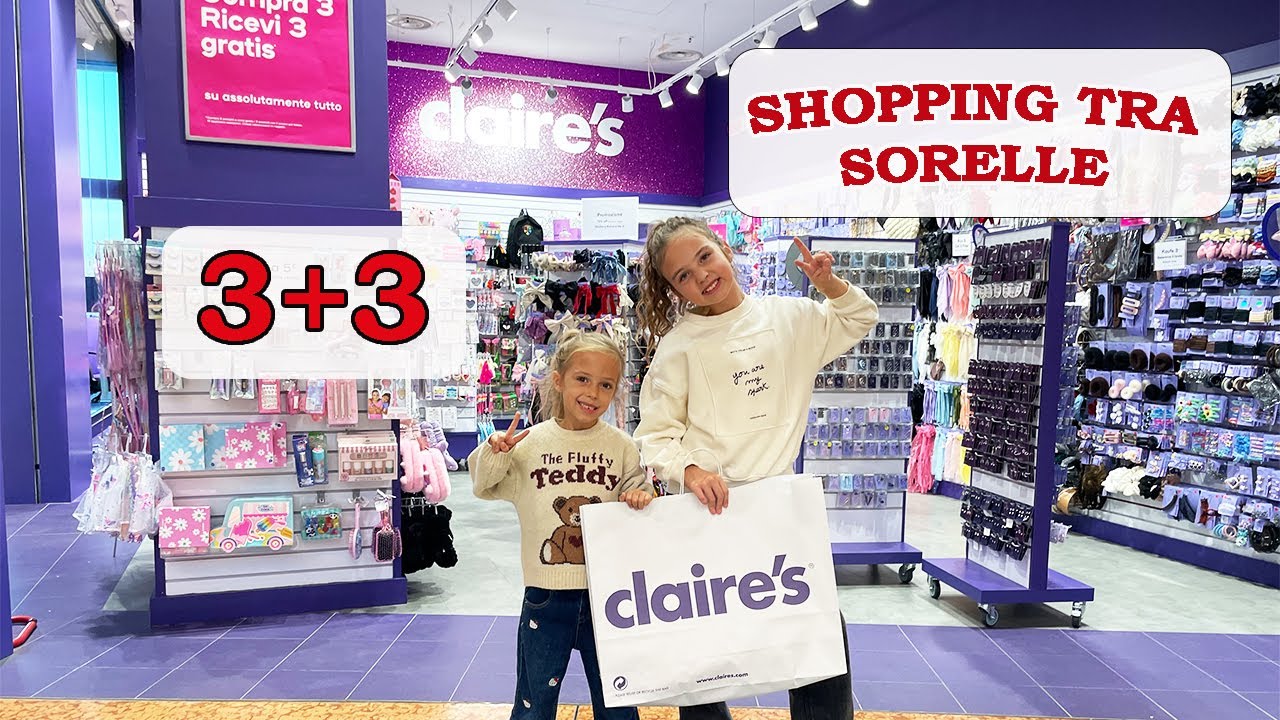 SHOPPING da Claire’s con Sarah & Chloe! Approfittiamo dell’OFFERTA 3+3 🎀🛍️