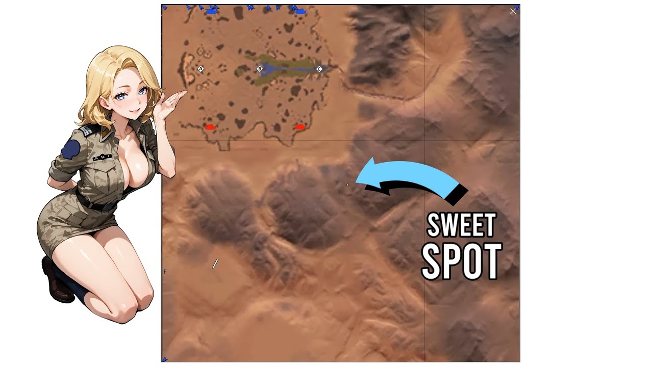 War Thunder - Red Desert: best killer spot for helicopters!