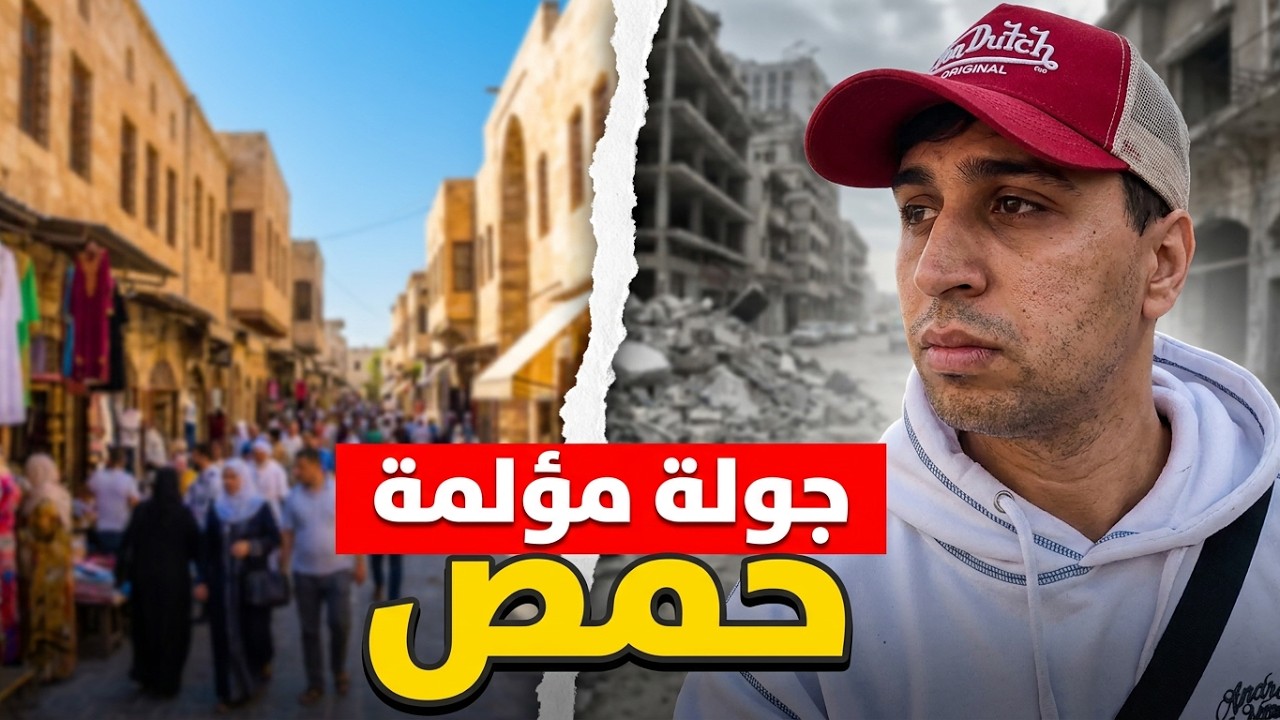 مغربـي في جولة مؤلمة في حمــص السورية🇸🇾| المديــنة التي تحولت إلى ركام!💔