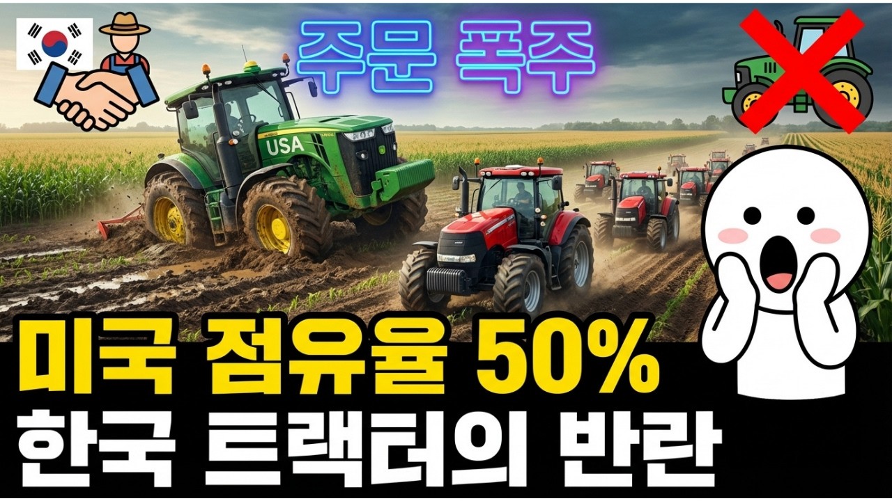 미국 농부들이 한국산에 줄 섰다? 존디어 제치고 점유율 폭발한 이유