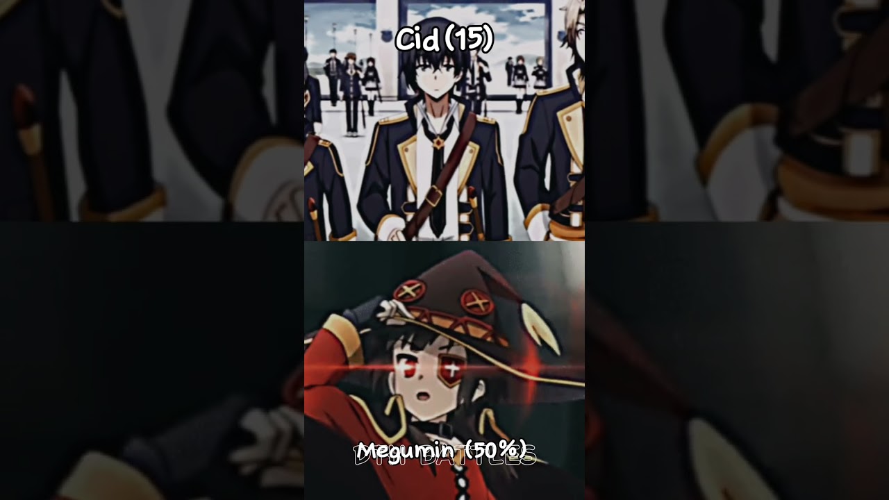 Cid Kagenou (All Forms) vs Megumin (100%) | The Eminence in Shadow vs KonoSuba|