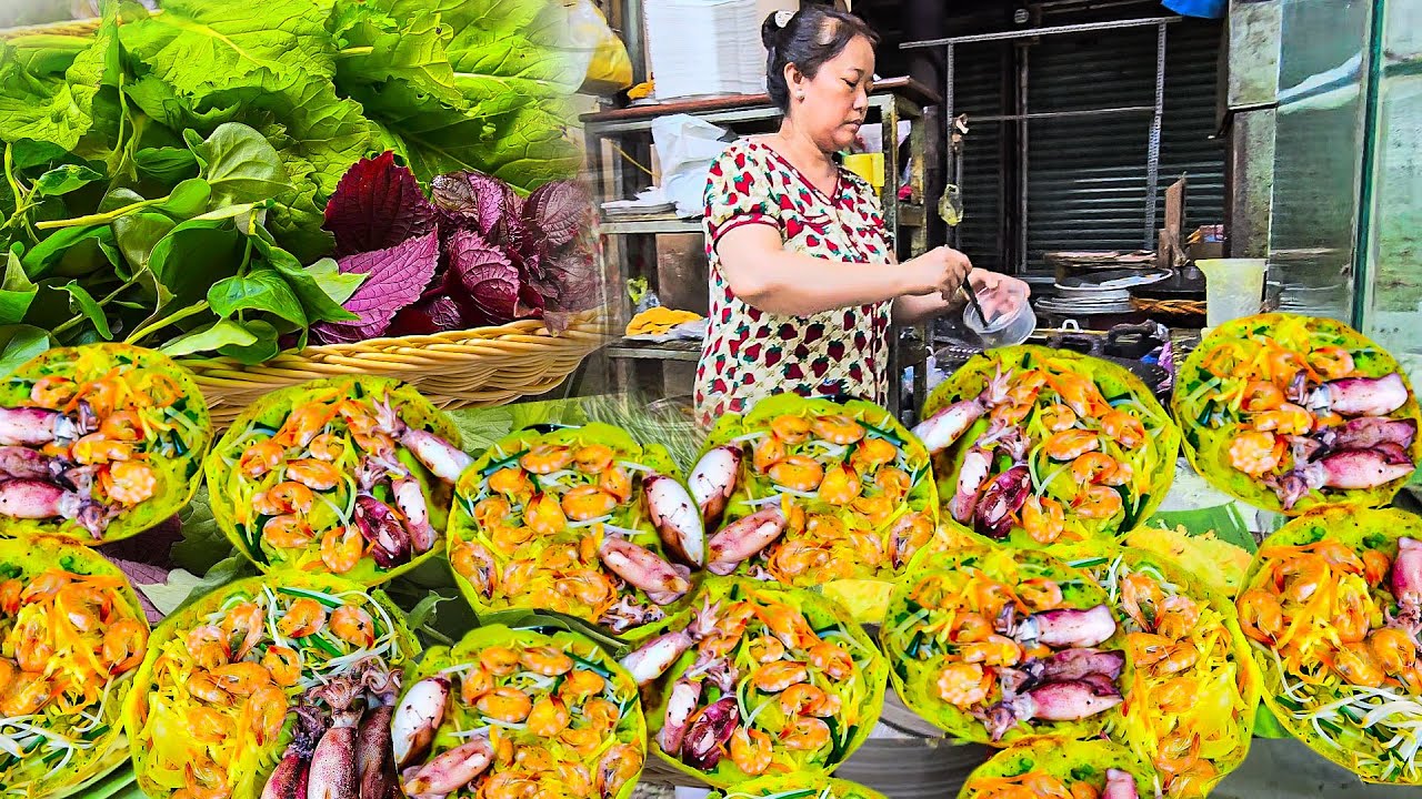 Bánh Xèo GIA TRUYỀN 3 Đời Ở Chợ Bà Chiểu - Đông Khách Bán Không Kịp Trở Tay