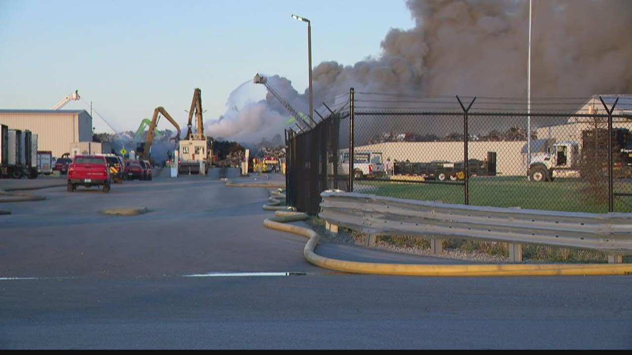 Scrapyard fire under control