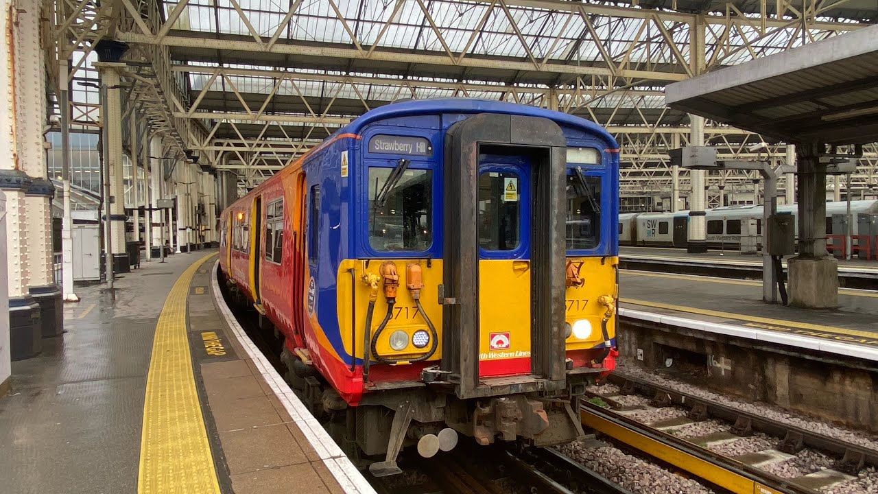 Vauxhall - Queenstown Road | Class 455717 + 727 | SWR 