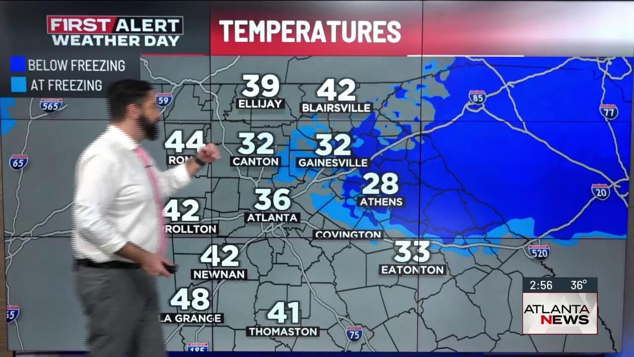 LIVE ICE STORM COVERAGE: Freezing rain, ice to develop tonight in north Georgia