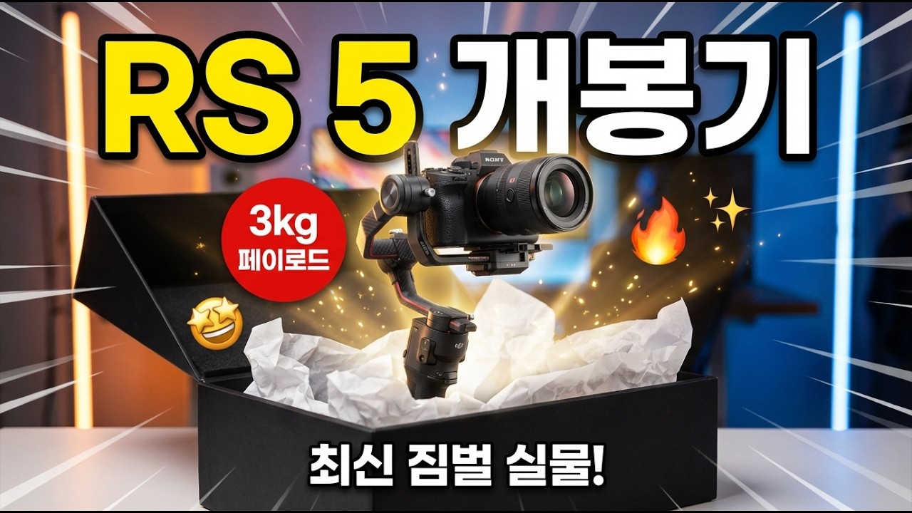 DJI RS 5 거친 언박싱! 드디어 새로운 짐벌이 왔다 ???