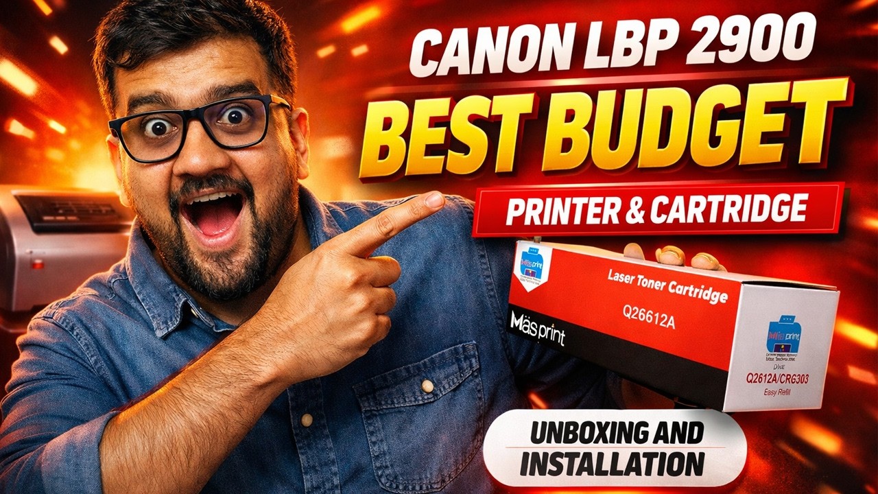 Canon LBP 2900 Printer Cartridge Unboxing & Installation Step by Step  Sandeep GC Official