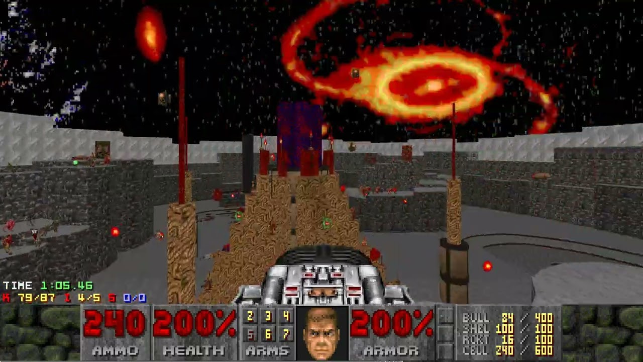 Doom 2: Whitemare MAP16 in 1:39.57 UV-Max