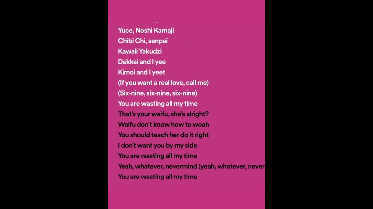 Kawaii song lyrics!
