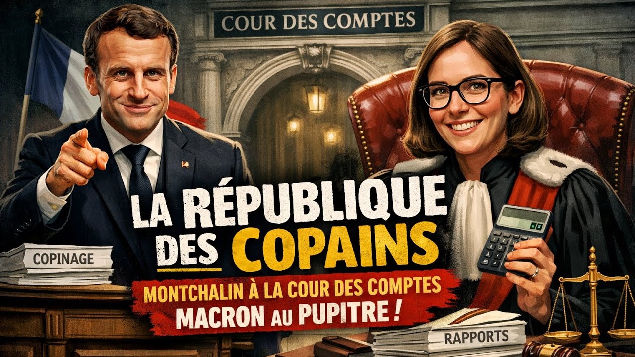 LA RÉPUBLIQUE DES COPAINS — MONTCHALIN À LA COUR DES COMPTES, MACRON AU PUPITRE